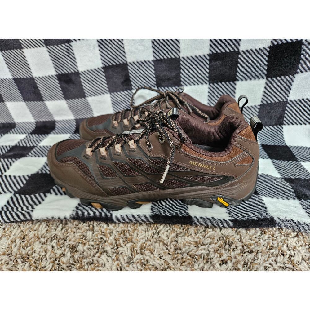 Merrell Moab Men's Size 11 Brown Hiking Shoes Vibram Trail Outdoor Sneakers - Picture 2 of 12